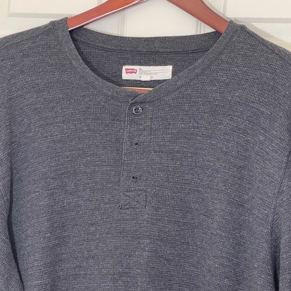 Levi’s Solid Gray Long Sleeve T-Shirt   Size: XXL - Picture 3 of 5
